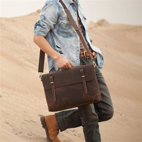 fake leather messenger bag|handmade leather laptop messenger bag.